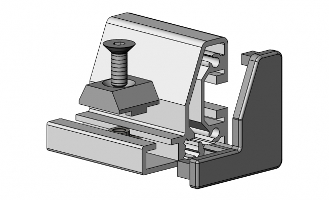 Abdeckkappe für Sonderprofil 100 1045, Profilzubehör, Aluminiumprofil, Systemprofil Profilzubehör, Aluminiumprofil, Systemprofil, Aluprofil, Maschinenbauprofil, Raster 20, Raster 30, Raster 40, Raster 45, Raster 50, Nut 6, Nut 8, Nut 10