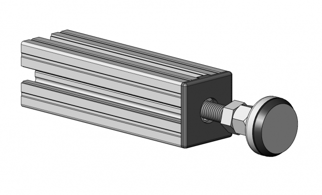 Abdeckkappe für Stell- oder Gelenkfüße, Profilzubehör, Aluminiumprofil, Systemprofil Profilzubehör, Aluminiumprofil, Systemprofil, Aluprofil, Maschinenbauprofil, Raster 20, Raster 30, Raster 40, Raster 45, Raster 50, Nut 6, Nut 8, Nut 10