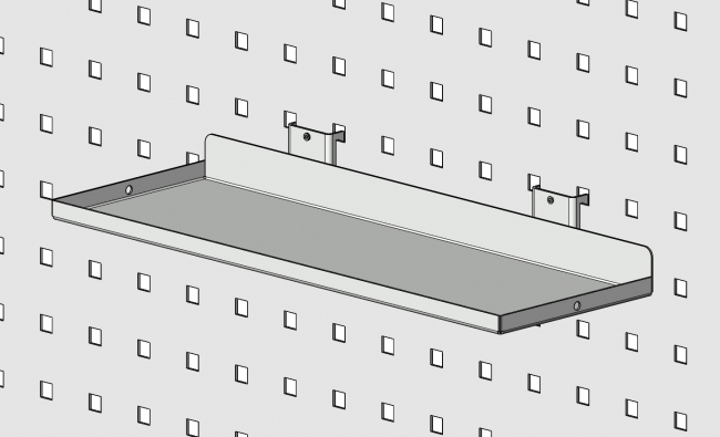 Sammelbehälter, Greifschale, Greifwanne, Werkzeugmanagement, Lochblech, Lochwand, Einhängewand, Hakenwand, Ordnung am Arbeitsplatz