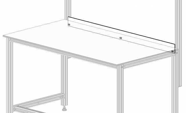 Abschlussleiste, Begrenzung, Anschlag Begrenzung, Anschlag, Arbeitsplatzsicherheit, Borde, Stopper