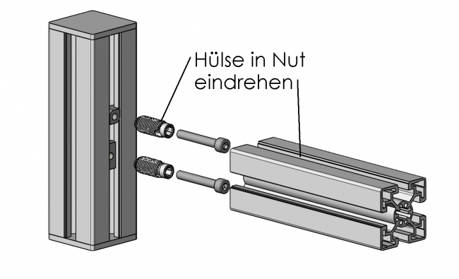 Schraubverbinder, Nutverbinder, Innenverbinder, Hülsenverbinder, Ankerverbinder, Querverbinder