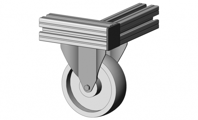 Bockrolle PA, Rad, Reifen, Rolle Lenkrolle, Bockrolle, Feststeller, Rolle, Rückenloch, Rückenplatte, Bodenrollen, Reifen, Transport