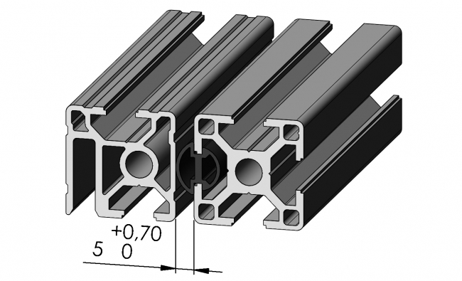 Dichtungsprofil Nut 8, Aluminiumprofil, Systemprofil, Maschinenbauprofil Aluminiumprofil, Systemprofil, Aluprofil, Maschinenbauprofil, Raster 20, Raster 30, Raster 40, Raster 45, Raster 50, Nut 6, Nut 8, Nut 10