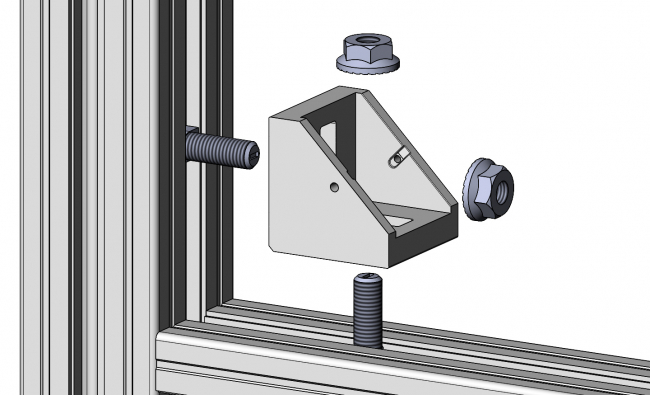 Druckgusswinkel mit Noppen, Eckwinkel, Winkelverbinder, Winkel Winkel, Eckwinkel, Winkelverbinder, Gusswinkel, Aluwinkel, Verbinder, Verbindungselement, Knotenelement