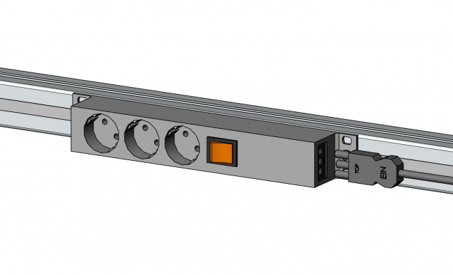 Steckdose, Strom, Stromverteiler, Multisteckdose, Schuko, Wieland, Schaltbare Steckdose, 3-Fach, 6-Fach