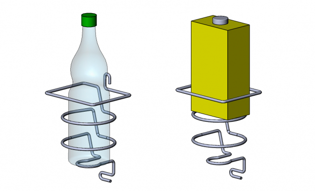 Flaschenhalter Draht, Getränkehalter, Dosenhalter, Tetrapack