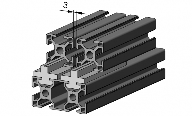 Gleiter Typ C für Nut 8, Lineartechnik Lineareinheit, Lineartechnik, Linearrollen, Linearschlitten, Gleitschiene, Rollschiene, Lastschlitten