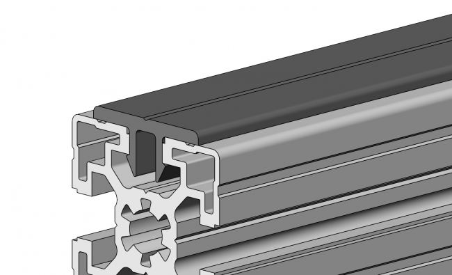 Gleitleiste Nut 10, Abdeckprofil, Gleitprofil Gleitleiste Nut 10, Schutz, Abdeckung, Abdeckprofil, Gleitprofil