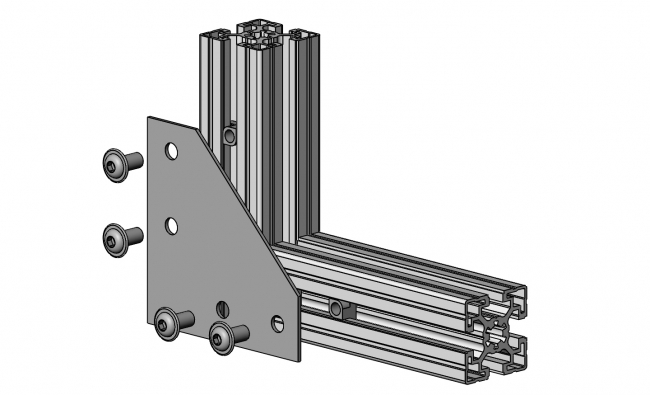 Halteplatte 90°, Halteplatte, Halter, Platte, Lasche, Verbinder
