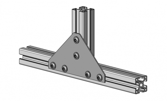 Halteplatte T, Halteplatte, T, Verbinder, Verbindung, Lasche