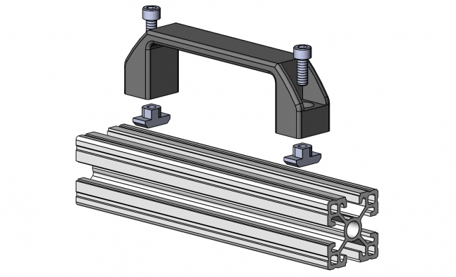 Handgriff Aluminium, Griff, Sicherheitshandgriff Griff, Sicherheitshandgriff, Maschinenbauordnung, Designhandgriff, Aluhandgriff, Alu Handgriff, Aluminium Profilsystem