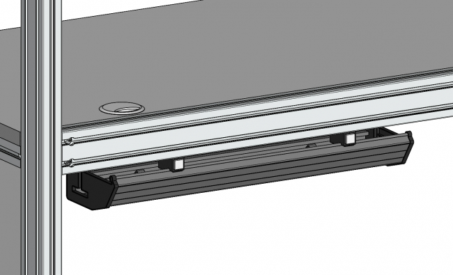 Kabelmanagement, Kabelführung, Leitungsführung, Klappbar, Modular, Ordnung am Arbeitsplatz, Kabelhalterung, Kabelklemme, Büro, Brüstungskanal, Arbeitsplatz