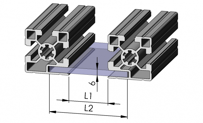 Klemmprofil 1N Nut10, Einfassprofil, Rahmenprofil Klemmprofil 1N Nut10, Einfassprofil, Rahmenprofil, Endprofil, Eckprofil, Aluminiumprofil, Systemprofil, Aluprofil, Maschinenbauprofil, Raster 30, Nut 8