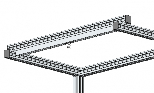 Laufschiene, Rollschiene, Aufhängung, Laufkatze Rollschiene, Abhängung, Balancer, Aufhängung, Laufkatze, Laufschlitten