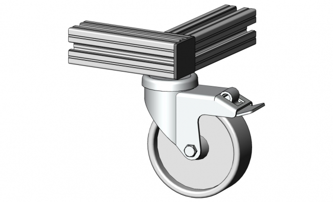 Lenkrolle, Bockrolle, Feststeller, Rolle, Rückenloch, Rückenplatte, Bodenrollen, Reifen, Transport