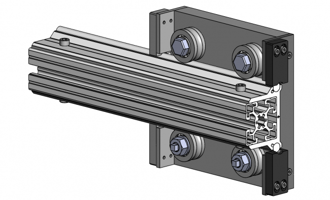 Linearprofil, Lineartechnik, Rollschiene Lineareinheit, Lineartechnik, Schlitten, Linearrollen, Linearschlitten, Gleitschine, Rollschiene, Lastschlitten