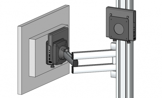mini PC Halterung, VESA, Universelle Halterung für Media Player, Festplatten, Kabel, Satboxen