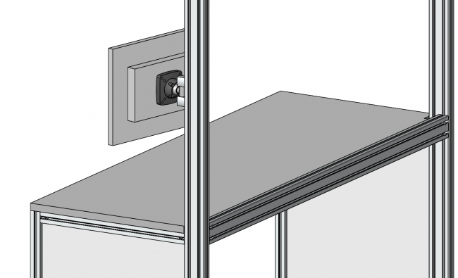 VESA Adapter, Schwenkarm, Ergolift, Monitor Wandhalterung, Monitor Tischhalterung, TV Lift, Monitorständer, Konferenzraum, Büro, Monitorhalterung Vollbeweglich, Monitor Arm Tischhalterung für Monitore, Bildschirme bis zu 27 Zoll, 8kg Belastbarkeit pro Arm