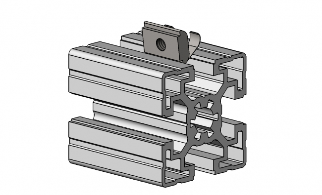 Nutenstein einschwenkbar Nut 10, Gewindeplatte, Rhombusstein Profilzubehör, NS, N-Stein, Gewindeplatte, Rhombusstein, Aluprofiltechnik