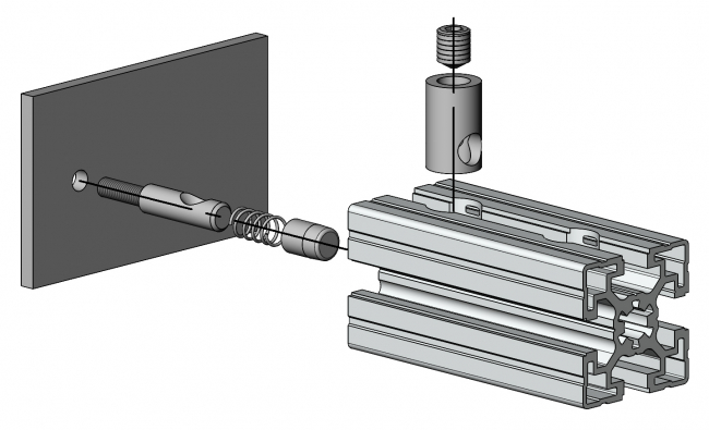 Schnellspannverbinder, SV, Nutverbinder, Innenverbinder, Hülsenverbinder, Ankerverbinder, Querverbinder, Längsverbinder, Parallelverbinder