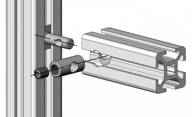 Schnellspannverbinder, SV, Nutverbinder, Innenverbinder, Hülsenverbinder, Ankerverbinder, Querverbinder, Längsverbinder, Parallelverbinder