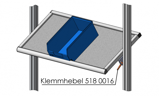 Materialbereitstellung, Schwenkwinkel, Neigungswinkel, Einstellbar, Fixierbar, 0-180 Grad