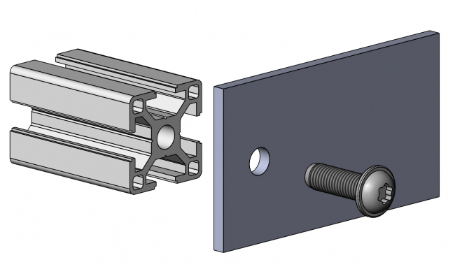 Spezialschraube selbstschneidend, trilobular, Selbstformend Spezialschraube selbstschneidend, Spezialschraube, Schraube, Spezial, Selbstschneidend, Profilzubehör, trilobular, SS, SSS, Sonderform Selbstfurchend, Selbstformend