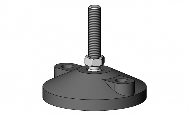 Stellfuß, Gewindefuß, Fuß, Rund, M12, Kugelkopfgelenk, Gewindespindel, M8, Ständer, Tischfuß, Gestellfuß