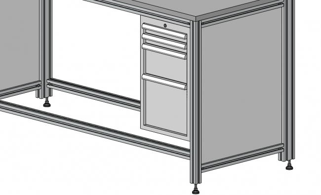 Schubladenschrank, Unterbaukasten, Unterbauschublade, Arbeitsplatz-System, Tisch-Unterbau, Schubladen, Hängeblock, Arbeitsplatz,  Schubladenblock, Schubladenmagazin, Schubladenschrank, Schubladensystem, System, Systeme, Unterbau, Werkzeugschrank