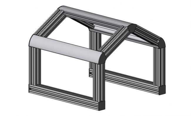 Winkelprofil 45 x 60°, Aluminiumprofil, Systemprofil, Maschinenbauprofil Winkelprofil 45 x 60°, Winkelprofil 45, Winkelprofil, Profil, Grundprofil