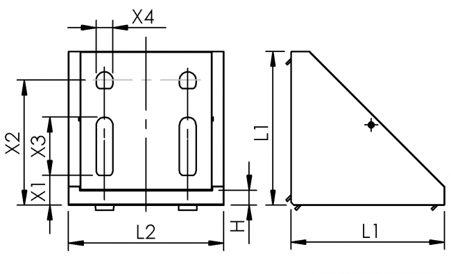 Druckgusswinkel Doppelnut, Winkel, Eckwinkel, Winkelverbinder Winkel, Eckwinkel, Winkelverbinder, Gusswinkel, Aluwinkel, Verbinder, Verbindungselement, Knotenelement