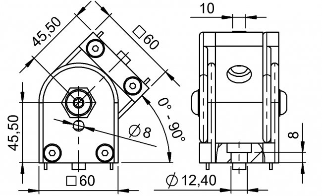 Winkelverbinder, Gelenke Stufenlos, Gradverbinder, Schrägverbinder, Diagonalverbinder, Diagonalstrebe