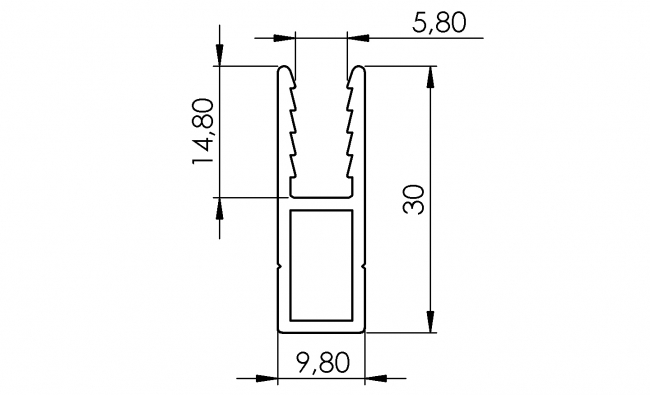 Gittereinfassprofil Nut 10, Wellengitter, Zaun, Flächenelement Wellengitter, Zaun, Flächenelement, Platten, Schreiben, Schutzeinhausung, einfassen, Klemmen, Dichten, Fixieren