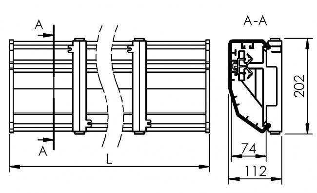 Kabelmanagement, Kabelführung, Leitungsführung, Klappbar, Modular, Ordnung am Arbeitsplatz, Kabelhalterung, Kabelklemme, Büro, Brüstungskanal, Arbeitsplatz