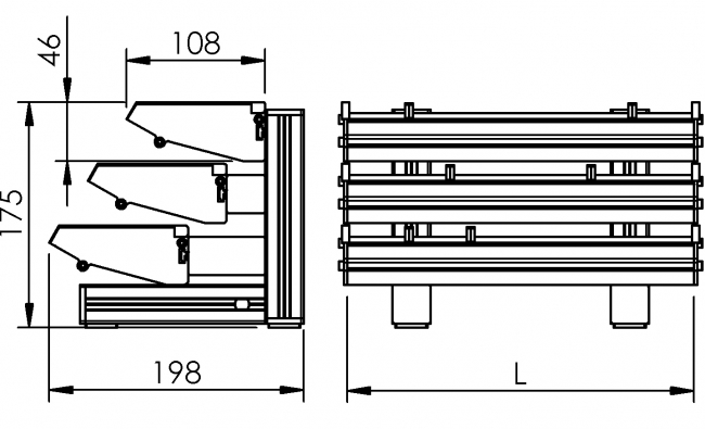 Greifbehälter, Materialbereitstellung, Greifrinne, Sichtlagerkästen, Greifschalen, Schraubenkasten