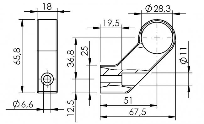 Rohrhandgriff Ø28, Griff, Handgriff, Sicherheitshandgriff Griff, Handgriff, Sicherheitshandgriff, Maschinenbauordnung, Designhandgriff, flexibler Handgriff, Aluhandgriff, Alu Handgriff, Aluminium Profilsystem