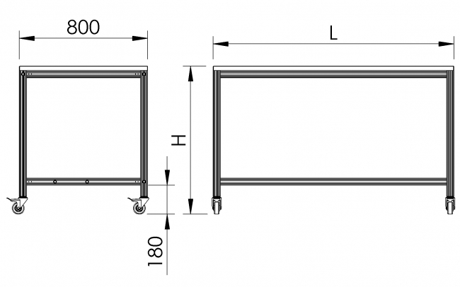 Werkbank, Montageplatz, rollbar, Logistikplatz, Logistikarbeitsplatz, Versandplatz, Systemplatz, Modular, Arbeitstisch, Arbeitsstation