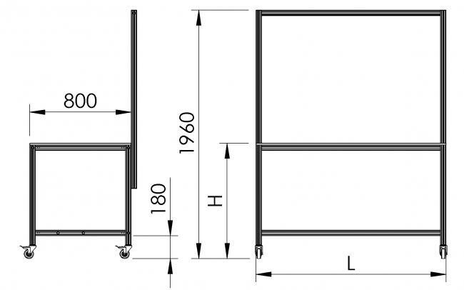Werkbank, Montageplatz, rollbar, Logistikplatz, Logistikarbeitsplatz, Versandplatz, Systemplatz, Modular, Arbeitstisch, Arbeitsstation