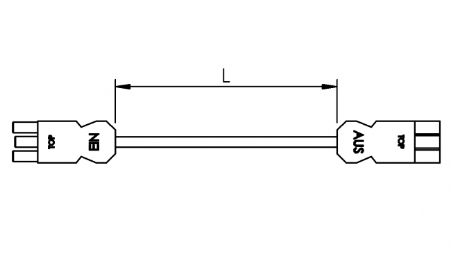 Stromkabel, Anschlusskabel, Leitung, Stromzufuhr, Anschlusskabel, Kaskadierbar, Wieland