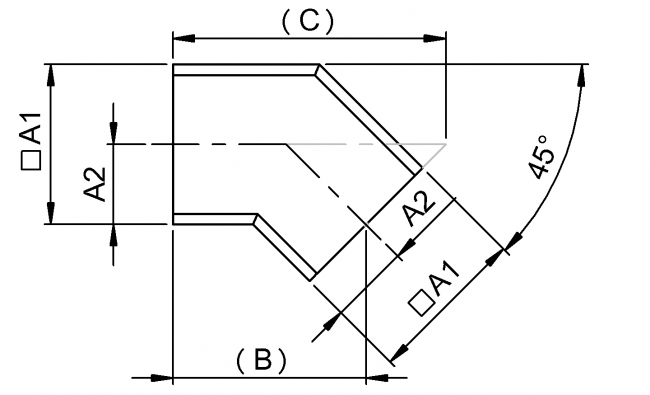Verbinder 45°, Verbinder, Verbindung, 45