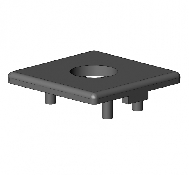 Abdeckkappe für Stell- oder Gelenkfüße, Profilzubehör, Aluminiumprofil, Systemprofil Profilzubehör, Aluminiumprofil, Systemprofil, Aluprofil, Maschinenbauprofil, Raster 20, Raster 30, Raster 40, Raster 45, Raster 50, Nut 6, Nut 8, Nut 10