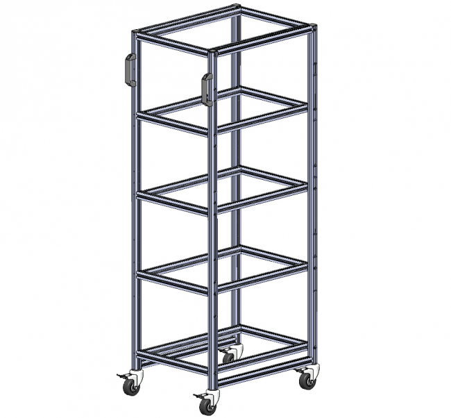 Systemwagen für Eurobehälter, Packaging, Materialbereitstellung, Logistik, Intralogistik, Kommissionierwagen, Supermarktwagen