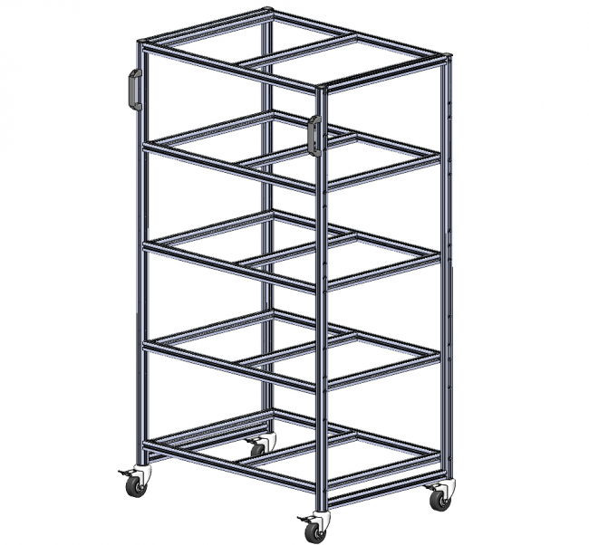 Systemwagen für Eurobehälter, Packaging, Materialbereitstellung, Logistik, Intralogistik, Kommissionierwagen, Supermarktwagen