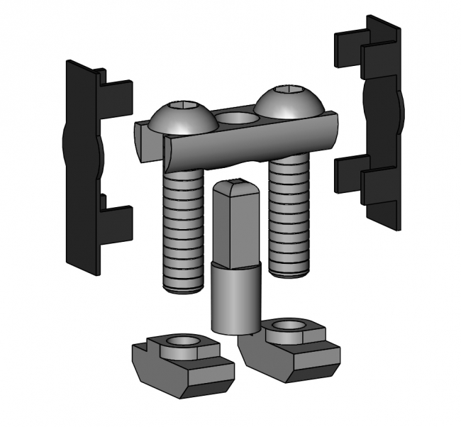 Schnellspannverbinder, SV, Nutverbinder, Innenverbinder, Hülsenverbinder, Ankerverbinder, Querverbinder