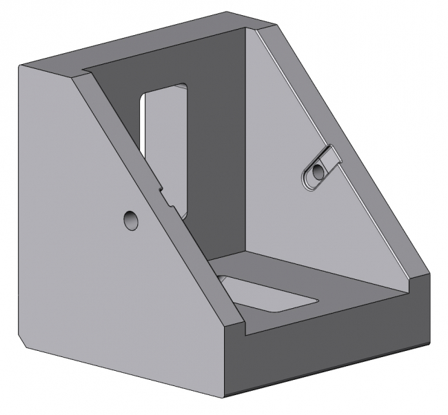 Druckgusswinkel mit Noppen, Eckwinkel, Winkelverbinder, Winkel Winkel, Eckwinkel, Winkelverbinder, Gusswinkel, Aluwinkel, Verbinder, Verbindungselement, Knotenelement