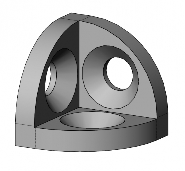 Eckwinkel rund, Rundwinkel, Winkel, Eckwinkel Rundwinkel, Winkel, Eckwinkel, Winkelverbinder, Gusswinkel, Aluwinkel, Verbinder, Verbindungselement