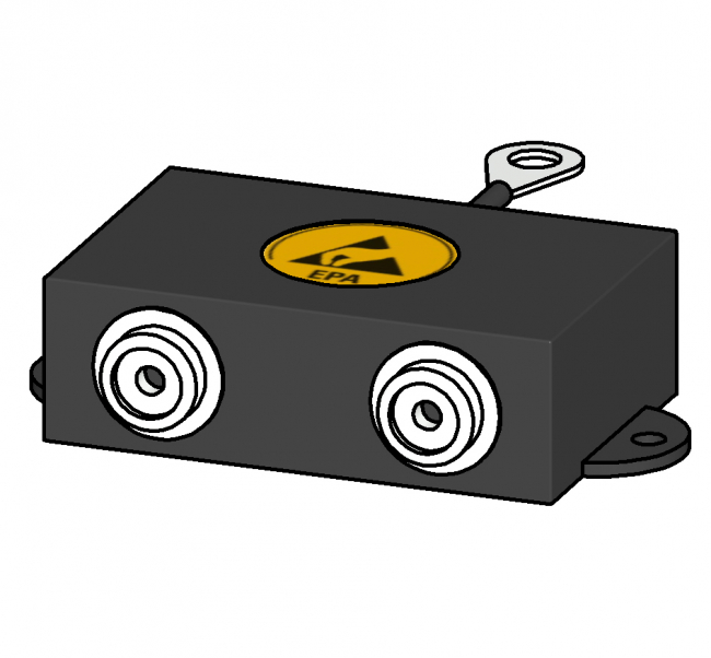 Erdung, ESD, ESA, ableitend, doppelt, 2-fach, zweifach, Sicherheit, Stromableitung