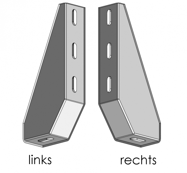 Fundamentwinkel Re / Li, Winkel, Stütze, Träger Fundamentwinkel Re / Li, Fundamentwinkel, Fundament, Winkel, Tragarm, Stütze, Träger, Wandbefestigung, Bodenbefestigung, Fixierung