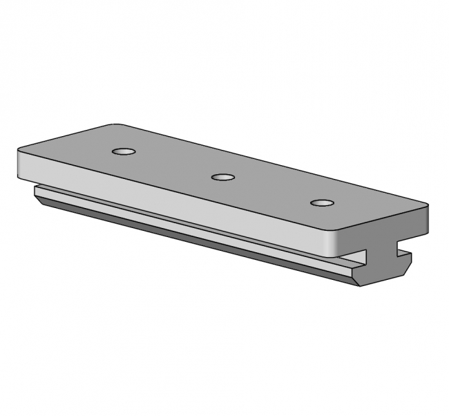 Gleiter Typ D für Nut 8, Lineartechnik Lineareinheit, Lineartechnik, Linearrollen, Linearschlitten, Gleitschiene, Rollschiene, Lastschlitten
