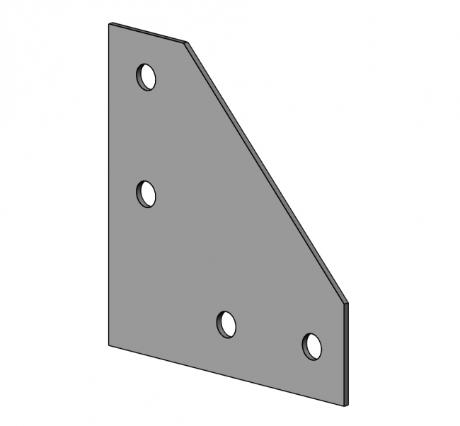 Halteplatte 90°, Halteplatte, Halter, Platte, Lasche, Verbinder